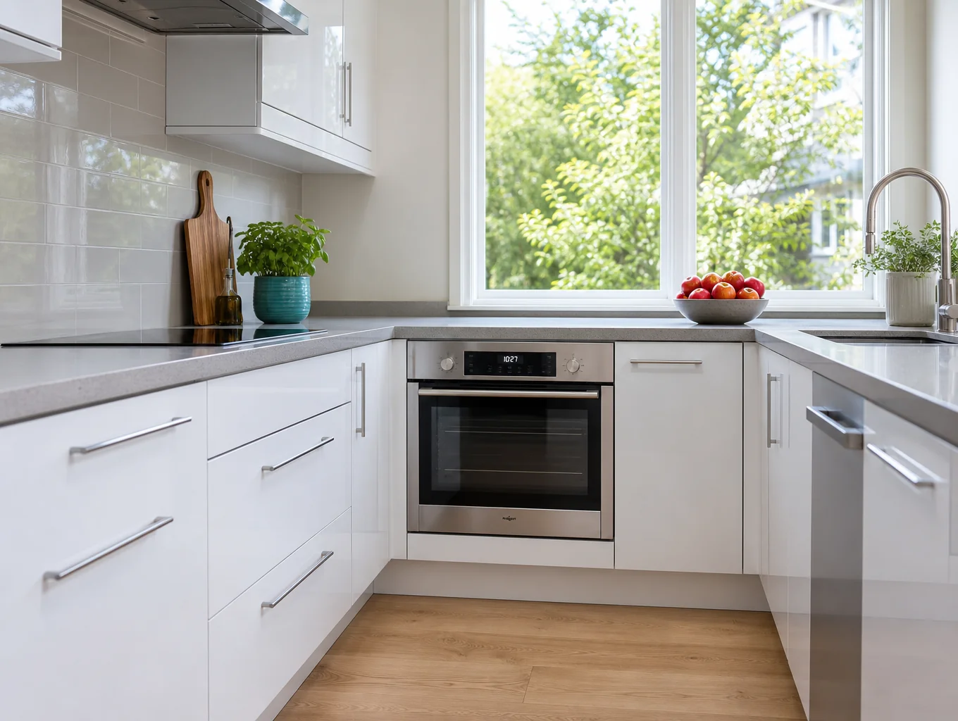 Bright spotless kitchen in Dallas home